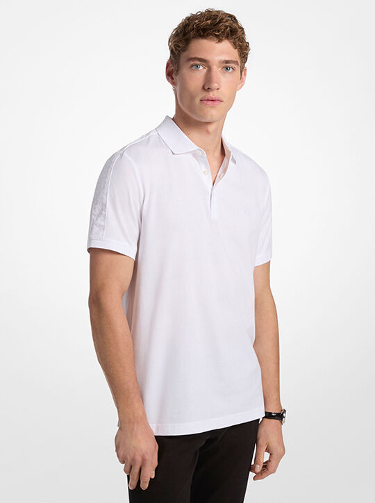 michael kors logo cotton polo shirt