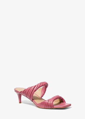 michael kors kiana leather mule sandal