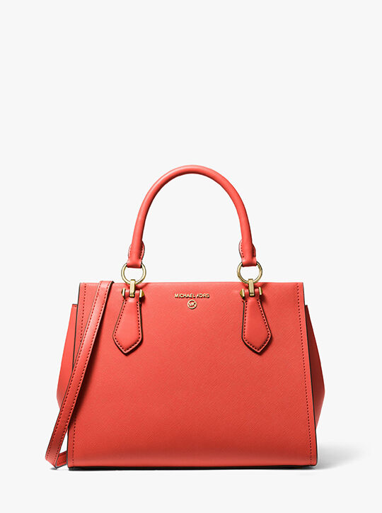 Best HD Pictures about  Marilyn Medium Saffiano Leather Satchel  with No AI Images