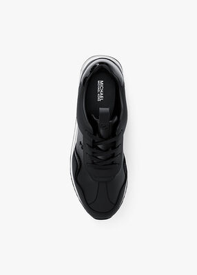 michael kors raina leather trainer