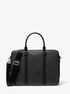 Hudson Logo and Leather Double-Gusset Briefcase michael kors hudson logo and leather double gusset briefcase