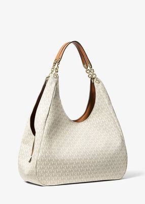michael kors ellie large signature logo shoulder bag