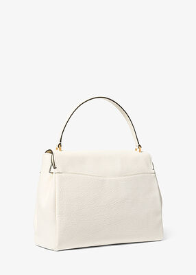michael kors hamilton moderne large textured leather slouchy satchel