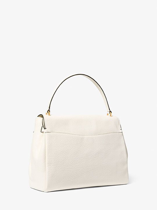 michael kors hamilton moderne large textured leather slouchy satchel