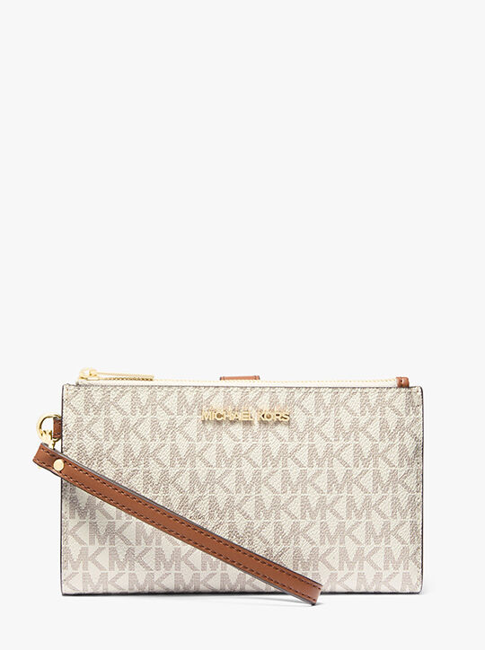 Jet Set Travel Signature Logo Smartphone Wallet michael kors jet set travel signature logo smartphone wallet
