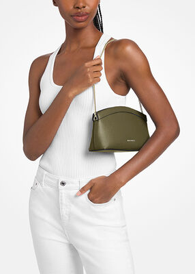 michael kors athena small leather convertible clutch