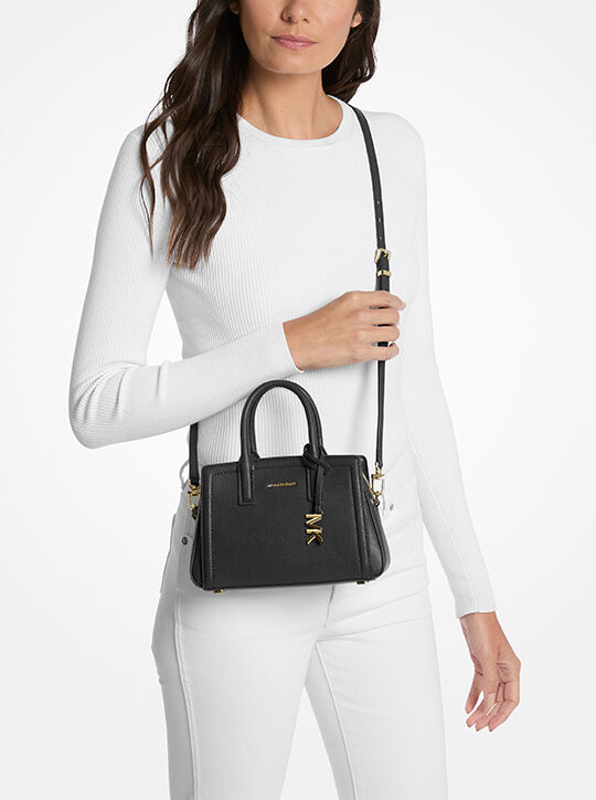 michael kors laila extra small leather crossbody bag