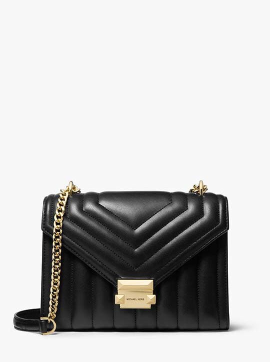 حقيبة كتف ويتني مبطنة متوسطة الحجم michael kors حقيبة كتف ويتني مبطنة متوسطة الحجم