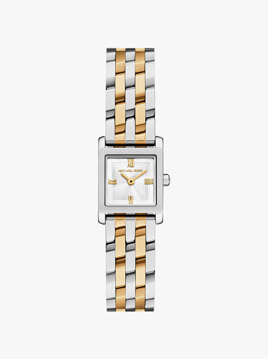 ساعة مايكرو جورجي ثنائية اللون michael kors ساعة مايكرو جورجي ثنائية اللون