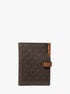 Jet Set Signature Logo Passport Wallet michael kors jet set signature logo passport wallet