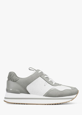 michael kors raina mixed media trainer