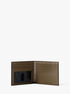 michael kors hudson pebbled leather billfold wallet