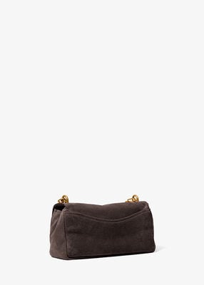 michael kors bryant small suede convertible shoulder bag
