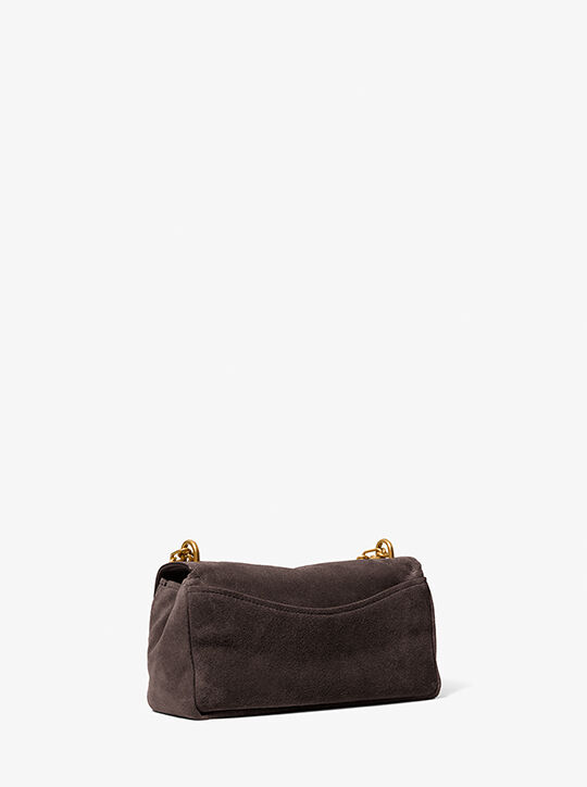 michael kors bryant small suede convertible shoulder bag