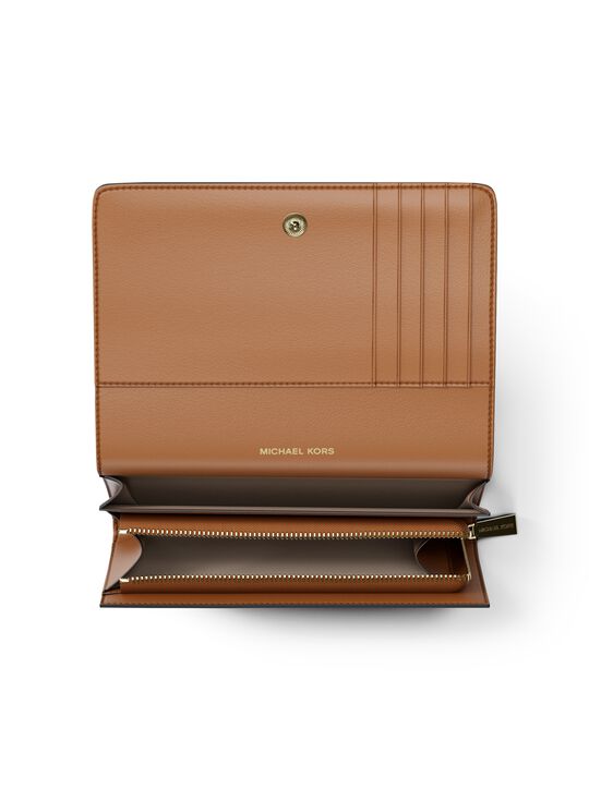 michael kors jet set large signature logo wallet