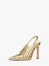 Adriana Metallic Leather Pump michael kors adriana metallic leather pump