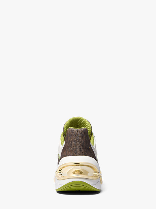 Toni Mixed-Media Trainer michael kors toni mixed media trainer