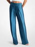 michael kors mk2000 logo jacquard satin track pants