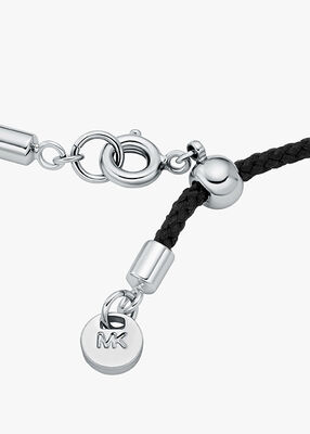 michael kors pav  logo corded bracelet