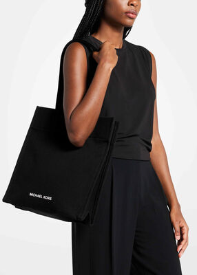 michael kors jet set large canvas tote bag