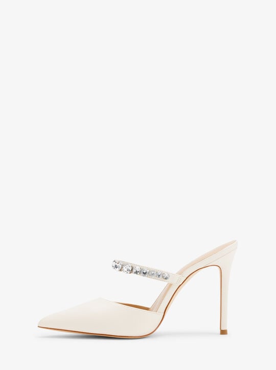 Jessa Embellished Leather Mule michael kors jessa embellished leather mule