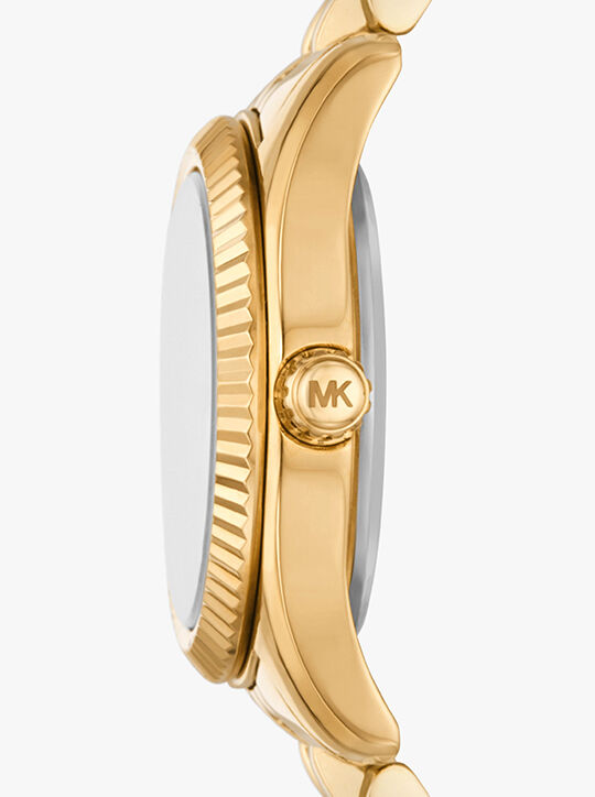 ساعة مايكل كورس ليكسينغتون بثلاثة عقارب من الستانلس ستيل باللون الذهبي michael kors ساعة مايكل كورس ليكسينغتون بثلاثة عقارب من الستانلس ستيل باللون الذهبي