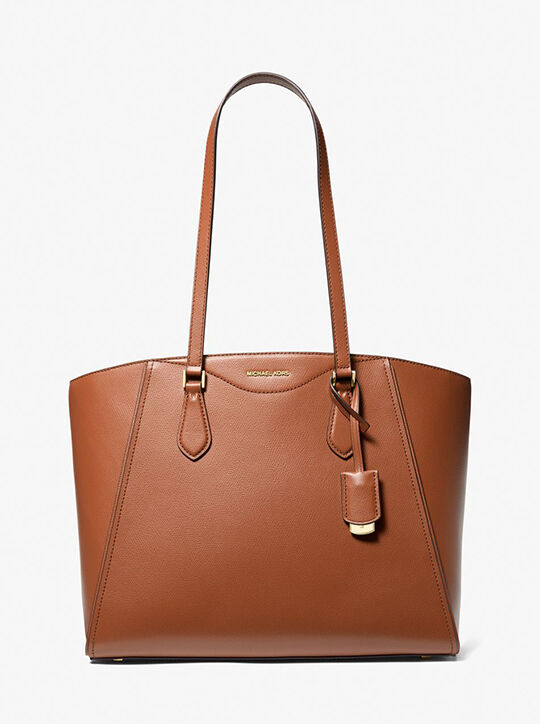 michael kors taryn large leather tote bag