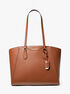 michael kors taryn large leather tote bag
