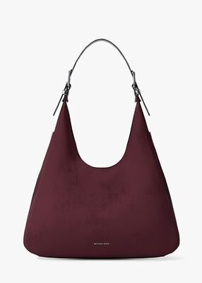 michael kors حقيبة كتف نوليتا كبيرة من جلد النوبوك