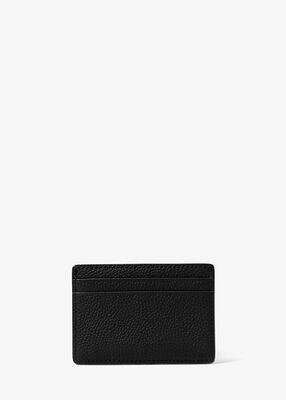 michael kors pebbled leather card case