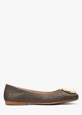 michael kors milan signature logo ballet flat