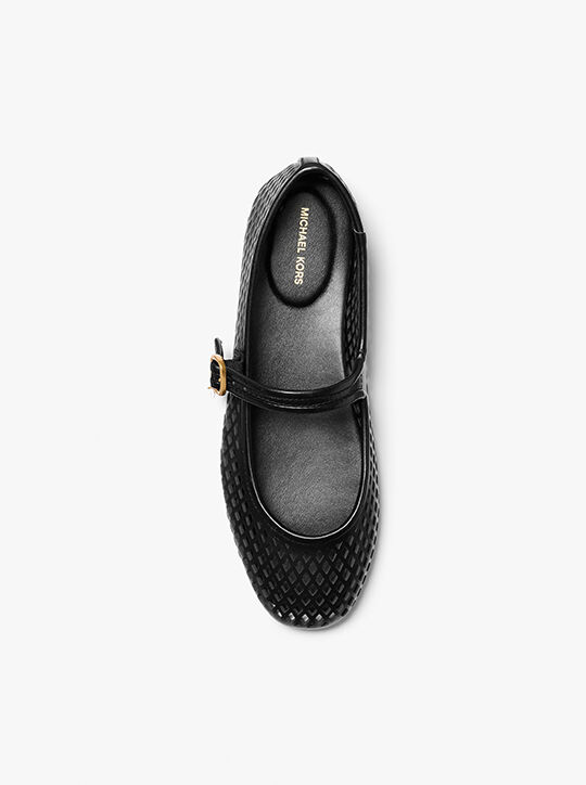 Nellie Flex Laser-Cut Leather Flat michael kors nellie flex laser cut leather flat