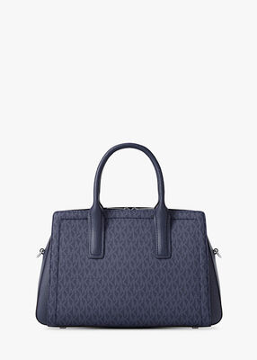 michael kors laila medium signature logo satchel