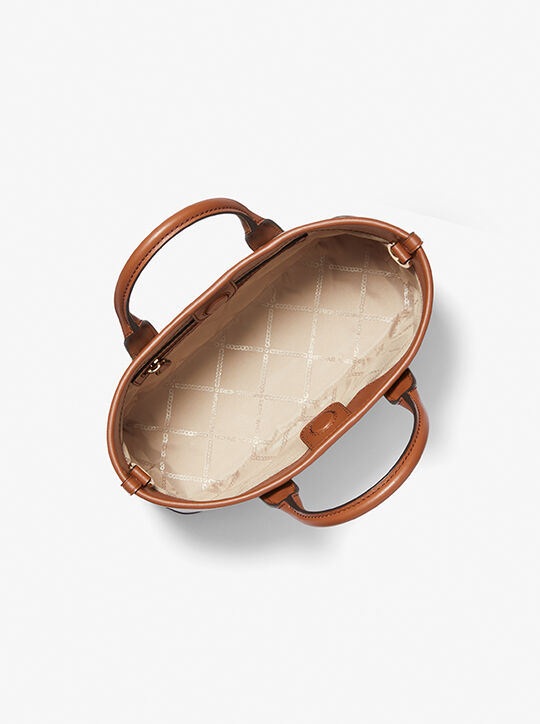 michael kors حقيبة لويزا الصغيرة المزينة بشعار الماركة