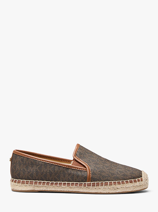 michael kors hastings signature logo slip on espadrille