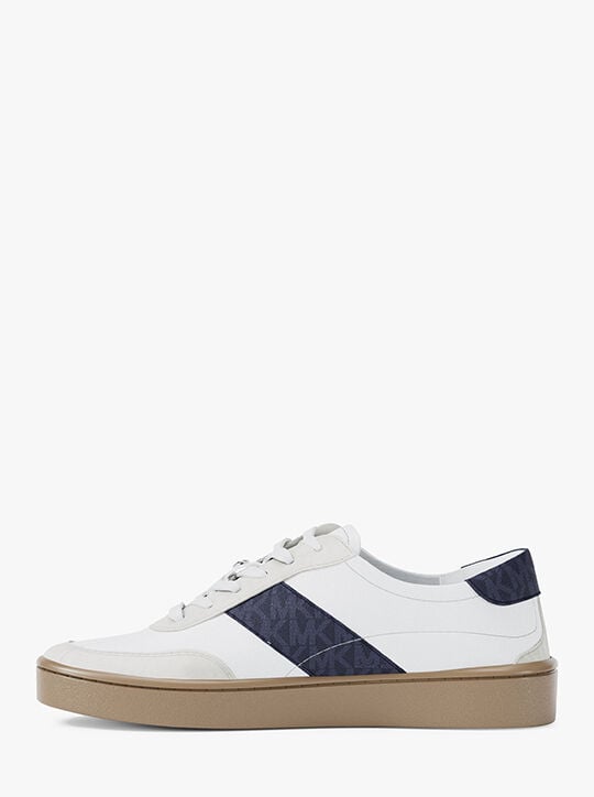 michael kors kaycee signature logo stripe sneaker