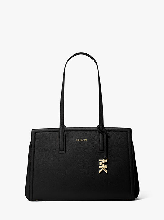 michael kors حقيبة ليلى متوسطة الحجم من الجلد