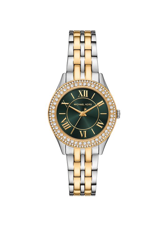 Harlowe Pavé Two-Tone Watch michael kors harlowe pav two tone watch