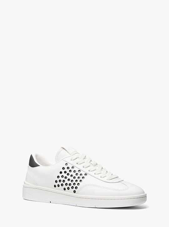michael kors wilton grommeted leather sneaker