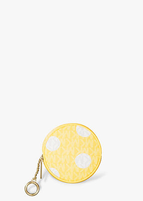 michael kors حقيبة عملات معدنية جيت سيت صغيرة بشعار الماركة