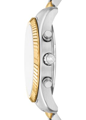 michael kors oversized lexington two tone watch