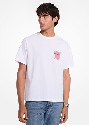 michael kors graphic logo cotton t shirt