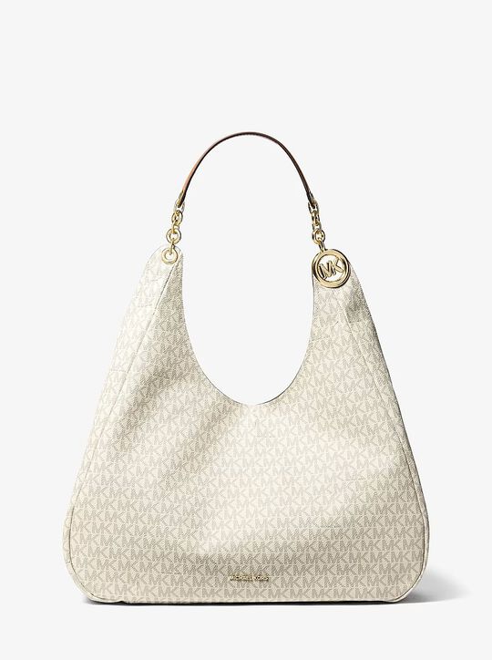 michael kors ellie large signature logo shoulder bag