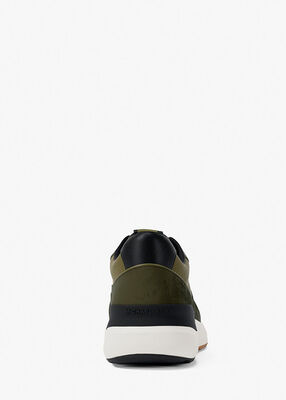 michael kors حذاء تريفور الرياضي المصنوع من الجلد والحبل