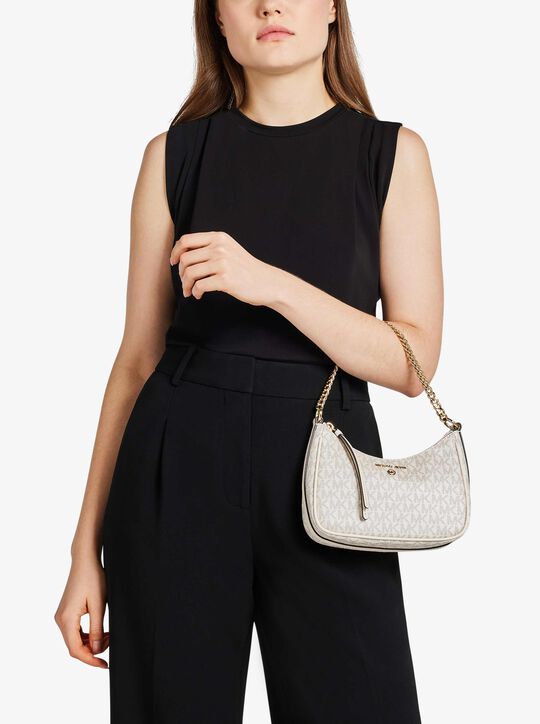 michael kors jet set charm small signature logo pochette