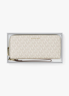 michael kors large logo continental wallet