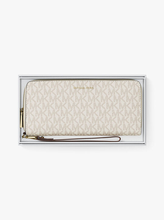 michael kors large logo continental wallet