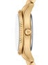 Michael Kors Lexington Three-Hand Gold-Tone Stainless Steel Watch michael kors lexington three hand gold tone stainless steel watch
