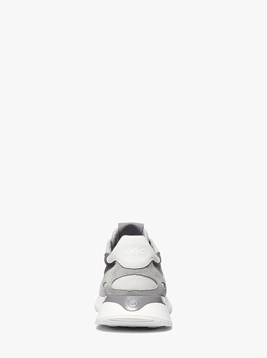 Miles Suede and Mesh Trainer michael kors miles suede and mesh trainer