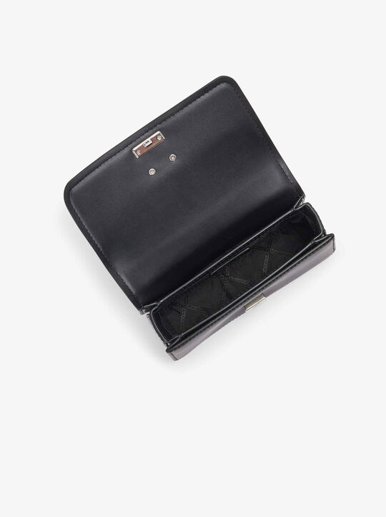 michael kors delancey small leather crossbody bag